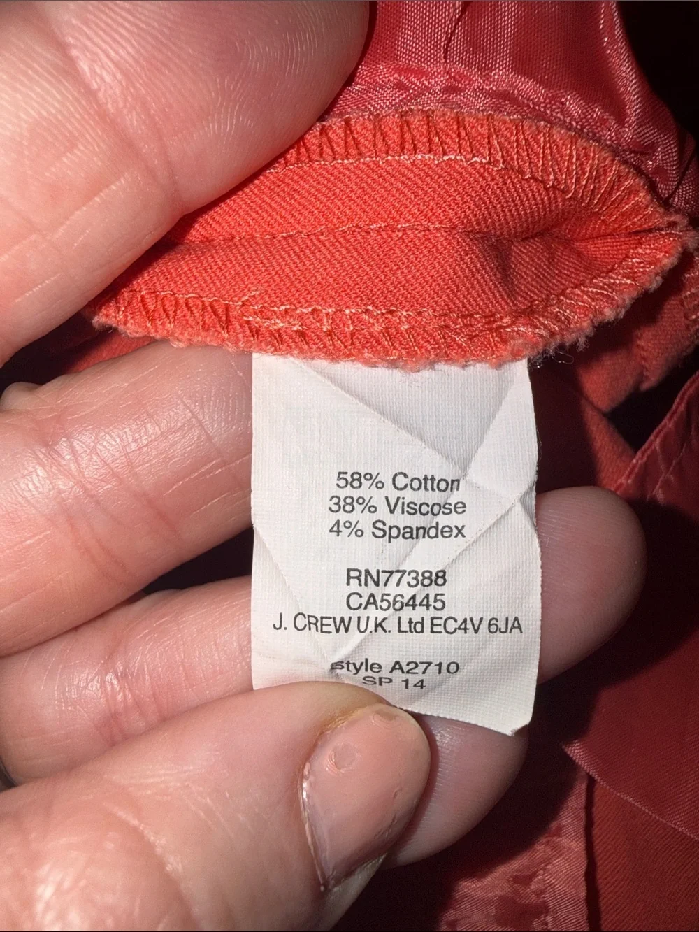 J. Crew Coral Straight-Leg  Ankle Jeans - size 10T. B13